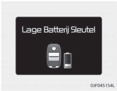 Lage batterij sleutel